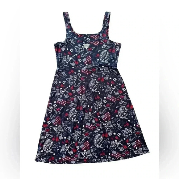 Columbia PFG Women’s Americana Print Dress UPF 50 Size Small - Picture 8 of 8